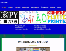 Tablet Screenshot of copy-time.de